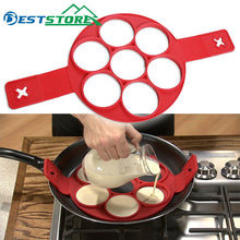 将图片加载到图库查看器,Pancake Maker Egg Ring Maker Nonstick Easy Fantastic Egg Omelette Mold Kitchen Gadgets Cooking Tools Silicone